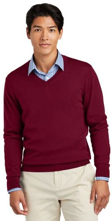 Brooks Brothers  Washable Merino V-Neck Sweater